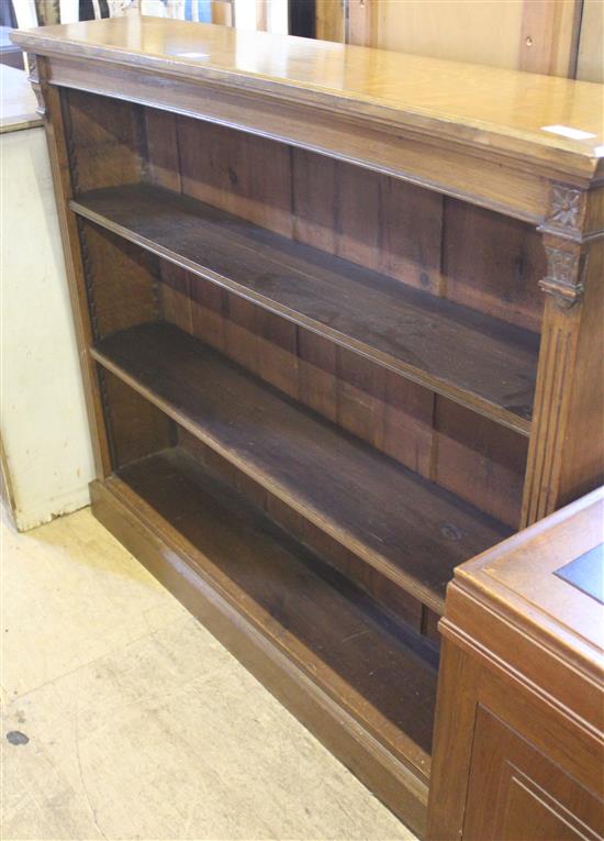 Oak open bookcase